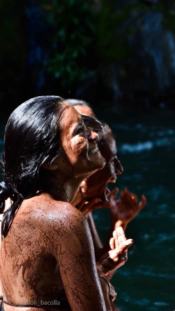 Cacao exfoliation by waterfalls in San Francisco