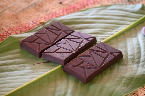freshly made chocolate bars