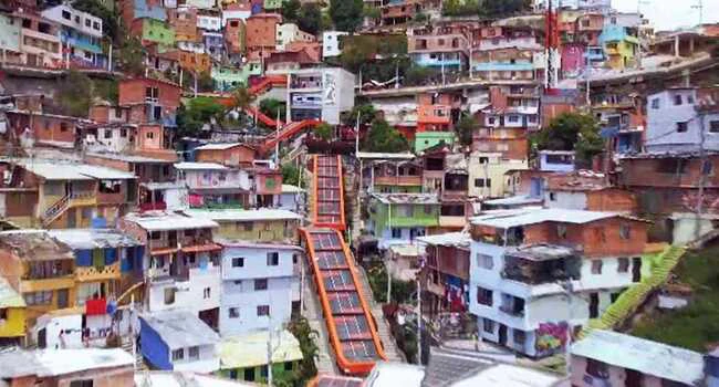 View of the Comuna 13 Medellin