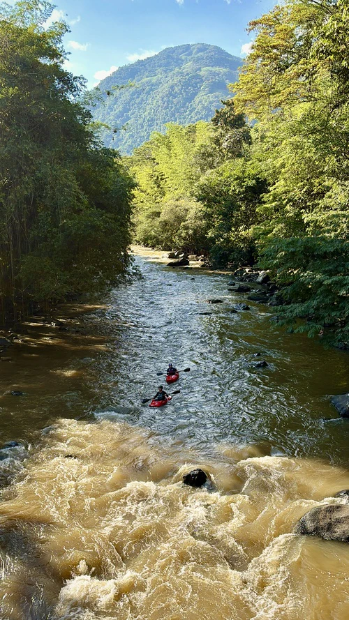 Adrenaline kayaking on the Santo Domingo River